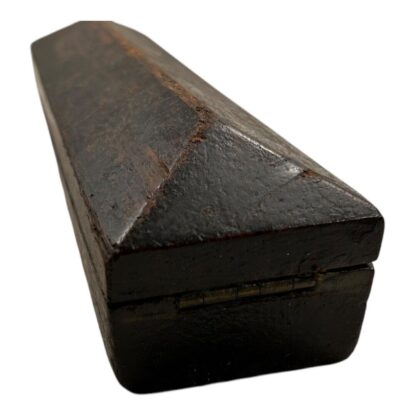 Antique Sharpening Stone in Coffin Wood Box - Image 7