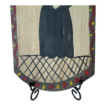 Vintage New Mexican Religious Folk Art Retablo Wall Hanging (Richard Montoya) - Image 5