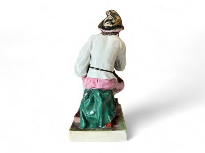 Antique English Staffordshire Porcelain Cobbler Johnson & Wife Nell Figurines - Image 4