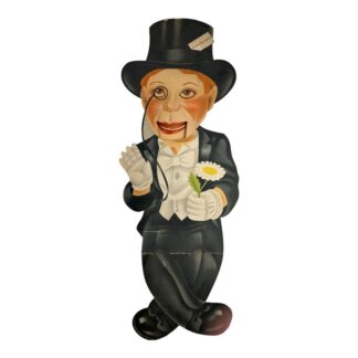 Antique Charlie McCarthy Cardboard Lithograph Ventriloquist Sitter
