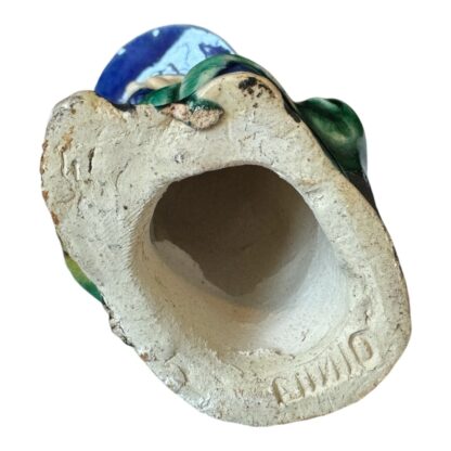 Antique Chinese Export Green Glazed Ceramic Pottery Mudman Figurine - Image 10