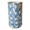 Antique Blue Spongeware Salt Glaze Smoke Ring Stoneware Pitcher - Image 5
