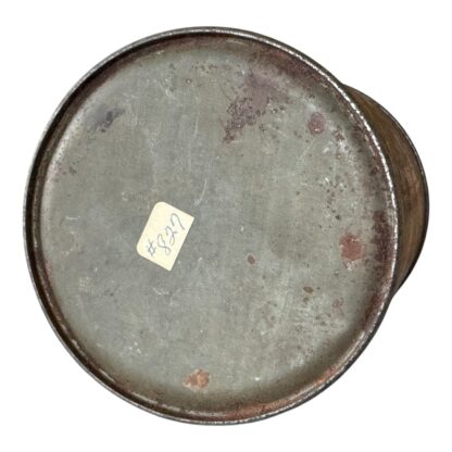 Antique Country Folk Art Hand-Painted Toleware Lidded Tin Canister - Image 12