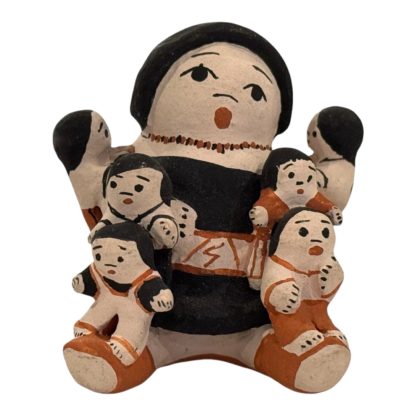 Vintage Native American Cochiti Pueblo Pottery Storyteller Figurine