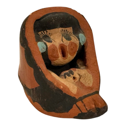 Vintage Native American Jemez Pueblo Pottery Storyteller Figure - Image 8