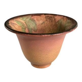 Vintage Rookwood Mottled Coral Matte Glaze Floral Vase (Signed, Delia Workum)