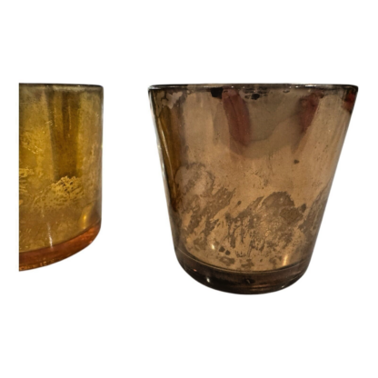 Vintage Mercury & Flash Glass Candle Holder Votive Set (Owned by Martha Stewart) - Image 4