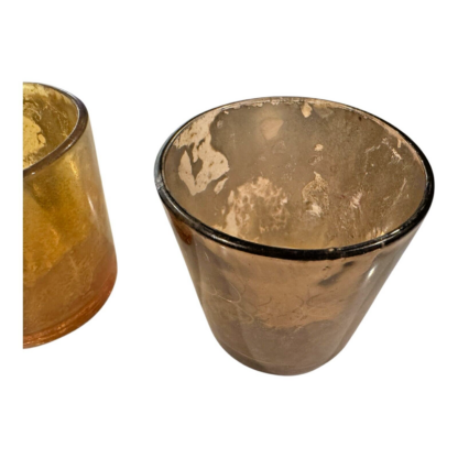 Vintage Mercury & Flash Glass Candle Holder Votive Set (Owned by Martha Stewart) - Image 5