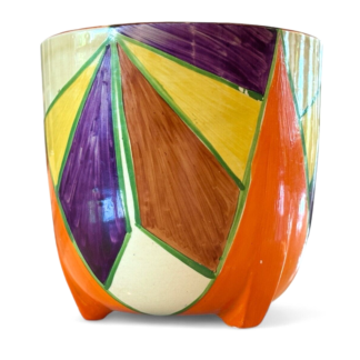 Vintage Clarice Cliff Bizarre Fantasque Newport Pottery Jardiniere Planter