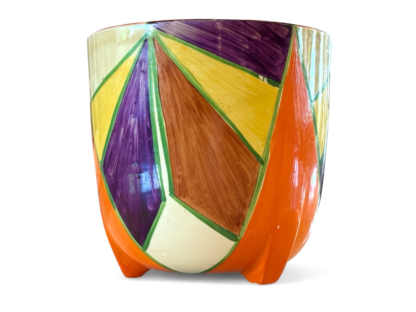 Vintage Clarice Cliff Newport Pottery Bizarre Fantasque Jardiniere Planter - Image 5