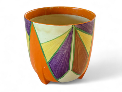 Vintage Clarice Cliff Newport Pottery Bizarre Fantasque Jardiniere Planter - Image 8