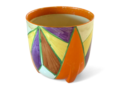 Vintage Clarice Cliff Newport Pottery Bizarre Fantasque Jardiniere Planter - Image 11