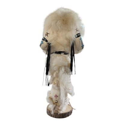 Vintage Native American Ojibwe White Horse Totem Kachina (Signed Kevin Gadomski) - Image 7