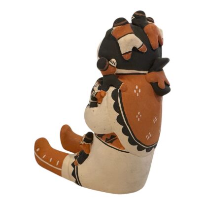 Native American San Ildefonso Cochiti Pueblo Pottery Storyteller with Children - Image 4