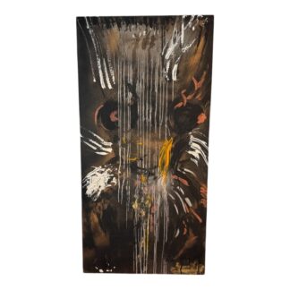 Original Modern Abstract Acrylic Painting "Buffalo Woman" (Martha Kaplan)
