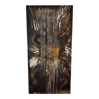 Original Modern Abstract Acrylic Painting "Buffalo Woman" (Martha Kaplan) - Image 2