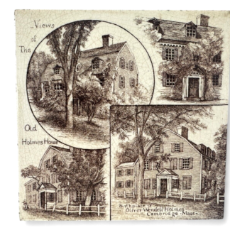 Antique Minton's China Works The Old Holmes House Decorative Ceramic Tile