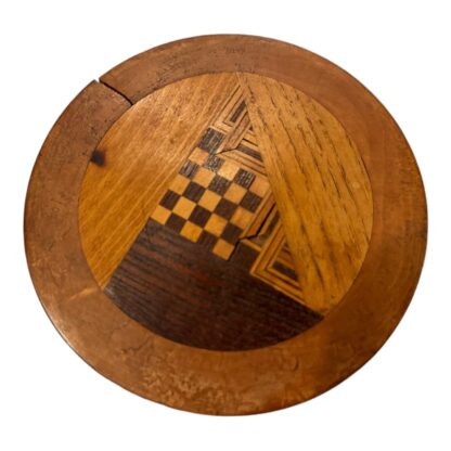Vintage Wooden Shaker Inlaid Parquetry Sewing Box - Image 7