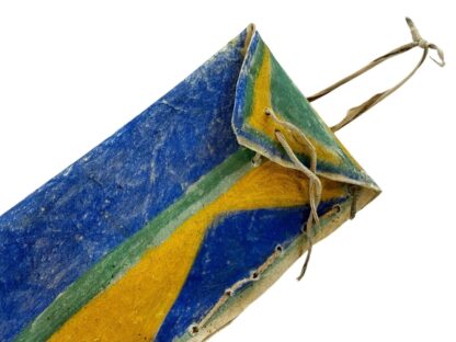 Antique Native American Sioux Colorful Painted Hide Knife Holder Pouch - Image 4