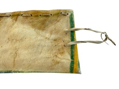 Antique Native American Sioux Colorful Painted Hide Knife Holder Pouch - Image 7