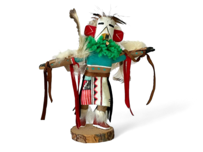 Vintage Native American Eagle Dancer Hopi Kachina Doll (Signed)