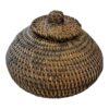 Vintage Americana Small Handwoven Lidded Basket - Image 6