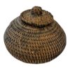 Vintage Americana Small Handwoven Lidded Basket - Image 7