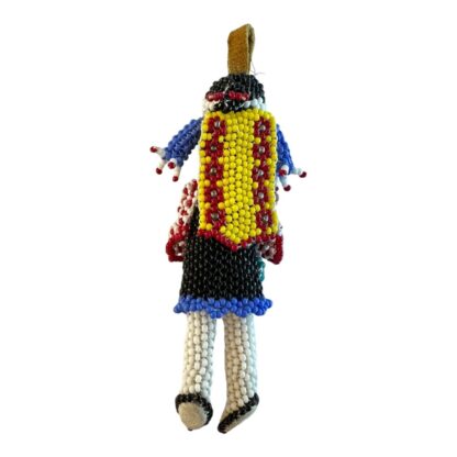 Vintage Zuni Native American Beaded Doll Ornament - Image 4
