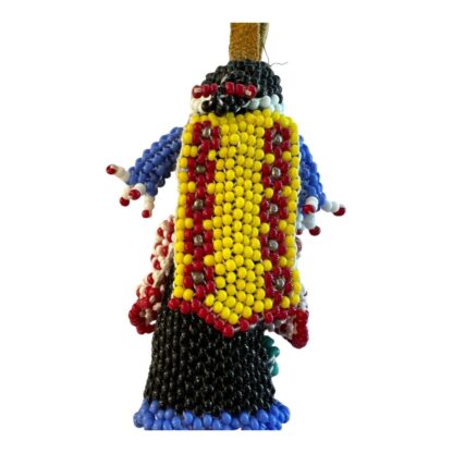 Vintage Zuni Native American Beaded Doll Ornament - Image 6