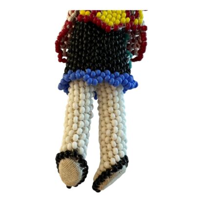 Vintage Zuni Native American Beaded Doll Ornament - Image 7