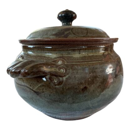 Vintage Plum Tree Pottery Covered Serving Pot Tureen (John Glick) - Image 4