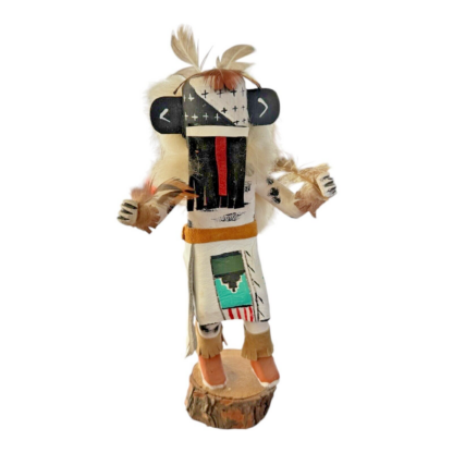 Vintage Native American Hand Carved Warrior Hopi Kachina Doll - Image 9