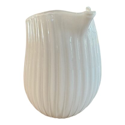 Vintage Finland Iittala Gluck White Glass Creamer or Mini-Pitcher - Image 7