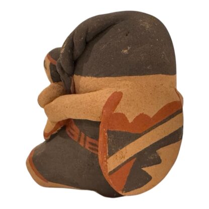 Vintage Native American Jemez Pueblo Pottery Storyteller Figurine (Signed) - Image 6