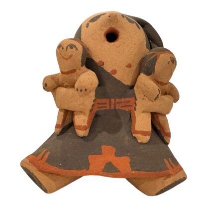 Vintage Native American Jemez Pueblo Pottery Storyteller Figurine (Signed) - Image 7