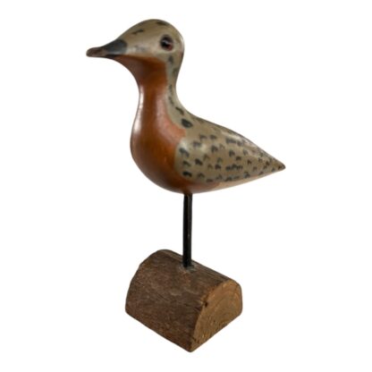 Vintage Americana Folk Art Handmade Wooden Shorebird Bird Figure - Image 3