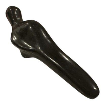 Vintage Native American Blackware Pottery Canada Goose Figurine (Signed) - Image 2