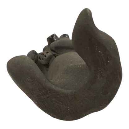 Vintage Native American Blackware Pottery Mudman Figurine (Signed) - Image 9