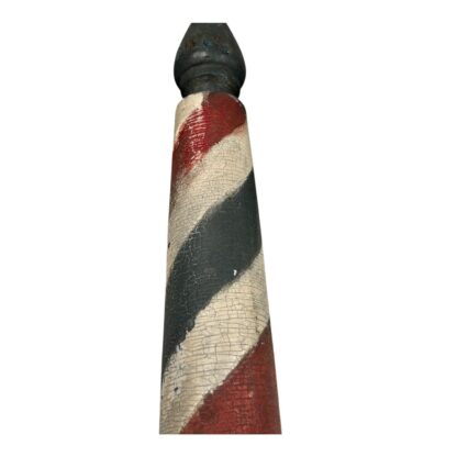 Antique Wood Trade Sign Barber Shop Red, White & Blue Pole - Image 15