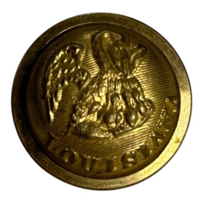 Antique Authentic Louisiana Militia Coat Confederate Post Civil War Button - Image 2