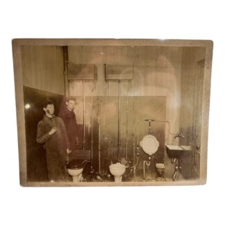 Antique Cabinet Card Occupational Photograph of Plumbers