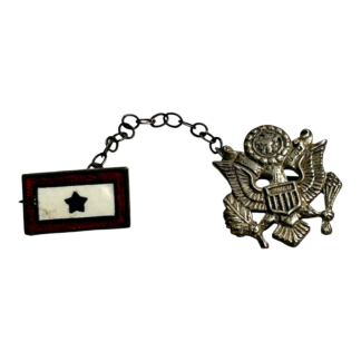 Vintage WW2 Sterling Silver 2 Piece Son in Service Medal