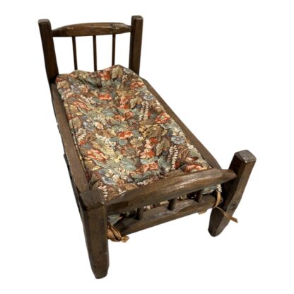 Antique Hand Made Folk Art Slate Doll Bed - Image 3