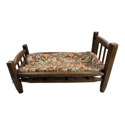 Antique Hand Made Folk Art Slate Doll Bed - Image 5