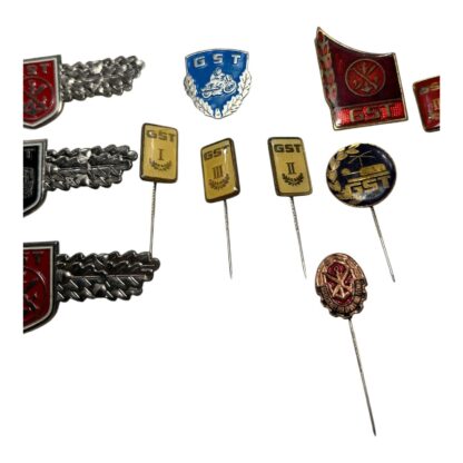 Vintage Lot of 15 GST East Germany Sport & Technology Badges & Pins - Image 4