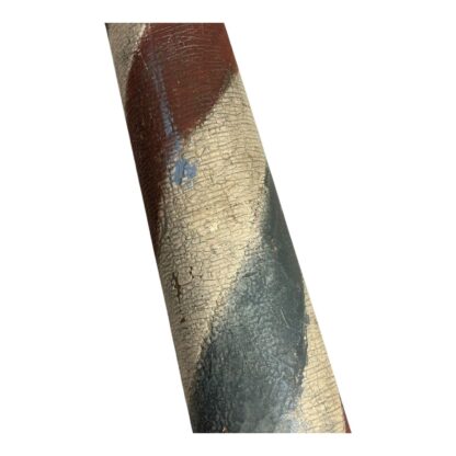 Antique Wood Trade Sign Barber Shop Red, White & Blue Pole - Image 7