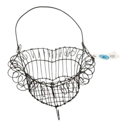 Vintage Heart Shaped Wire Basket Owned by Martha Stewart at Turkey Hill Kitchen