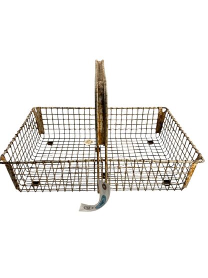 Vintage Wire Shopping Basket Owned by Martha Stewart at Turkey Hill Kitchen