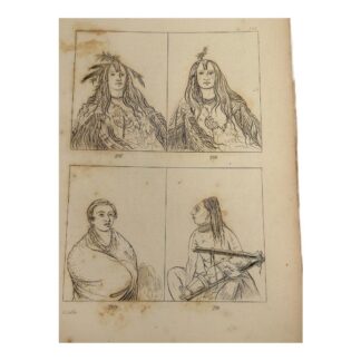 Antique Collection of 102 Engravings North American Indians by George Catlin