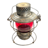 Vintage MO. PAC Handlan St. Louis  Railroad Lantern with Red Globe - Image 2